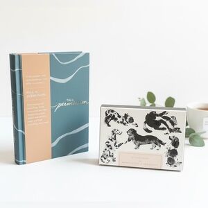 Compendium This is Permission Hardcover Book and Dog Note Cards New